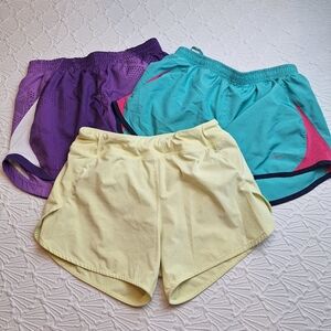Bundle Of 3 Running Shorts, Nike & Athleta, All Fit Like Size Small